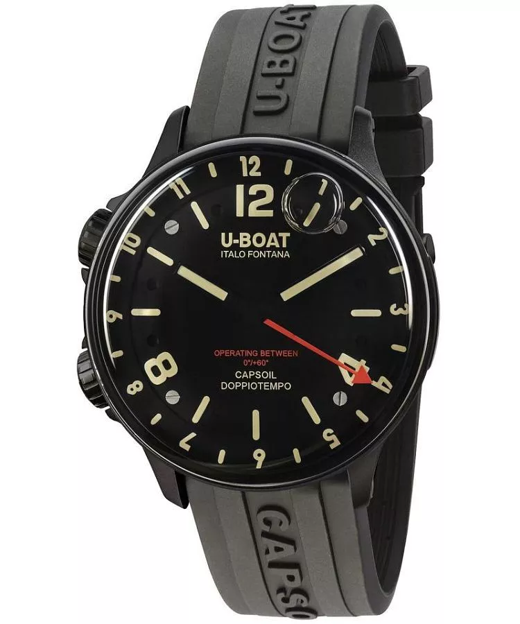 U-BOAT Capsoil Doppiotempo DLC watch 8770