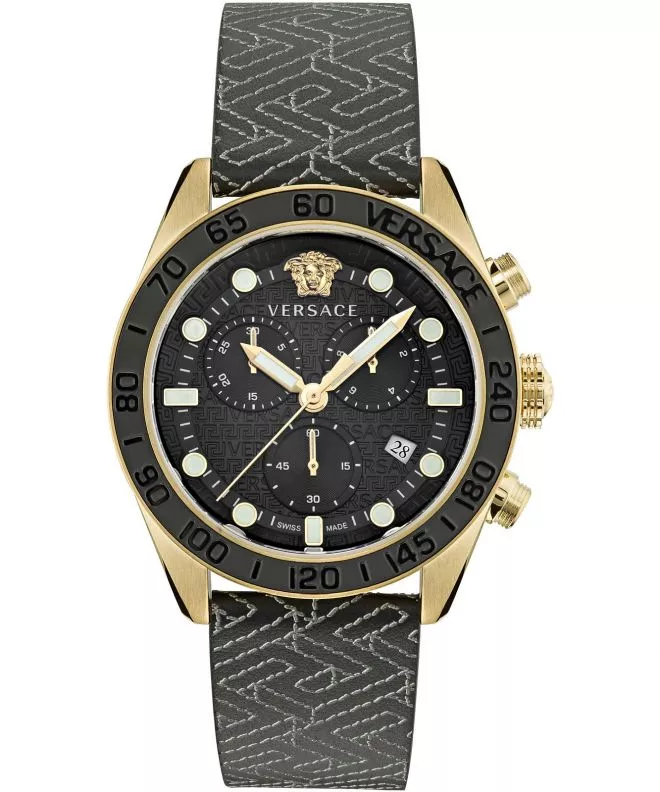 Versace VE6K00123 - Greca Dome Chronograph Watch •