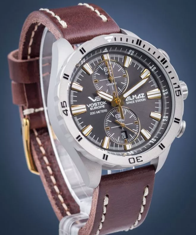 Vostok Almaz Space Station Titanium Chronograph Limited Edition Men's Watch 6S11-320H521
