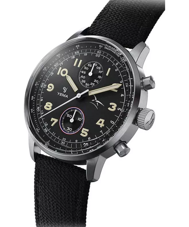 Yema Flygraf Bi-Compax French Air Force Chronograph gents watch YMHF1582AA-AA