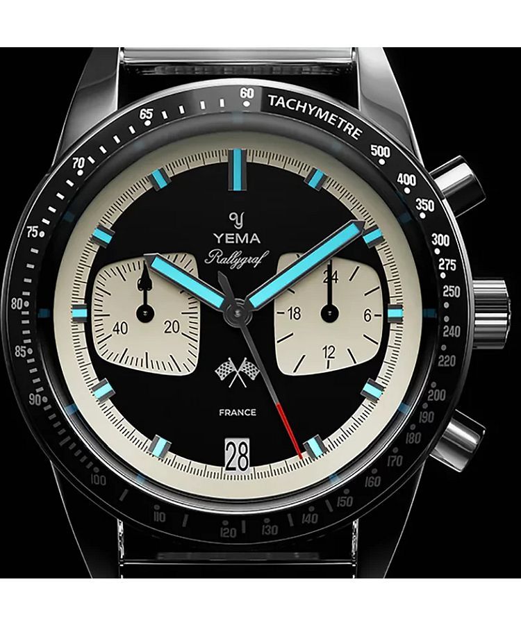 YEMA Rallygraf Reverse Panda: Orologio Uomo Ibrido Meccanico Quarzo