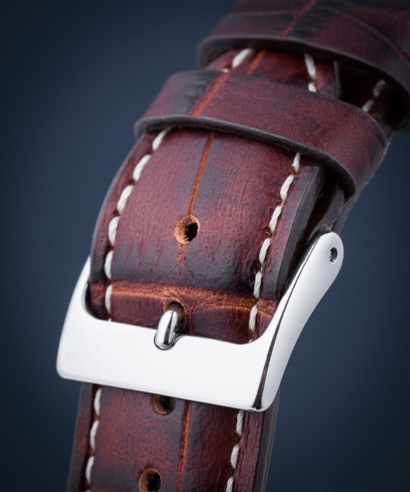 Zeppelin Atlantic Orologio Uomo Automatico 8452-5 - Cassa Acciaio 40mm - Quadrante Beige Luminova - Pelle Marrone