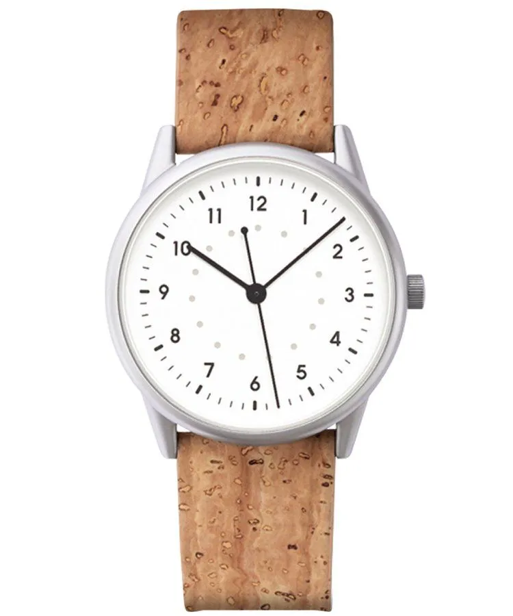 Mudita Moment NR White Cork Automatic unisex watch 5900316559962