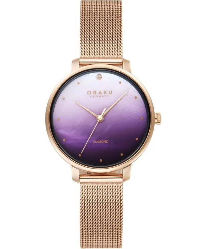 Obaku Denmark Diamond ladies watch V320LXVZMV-DQ