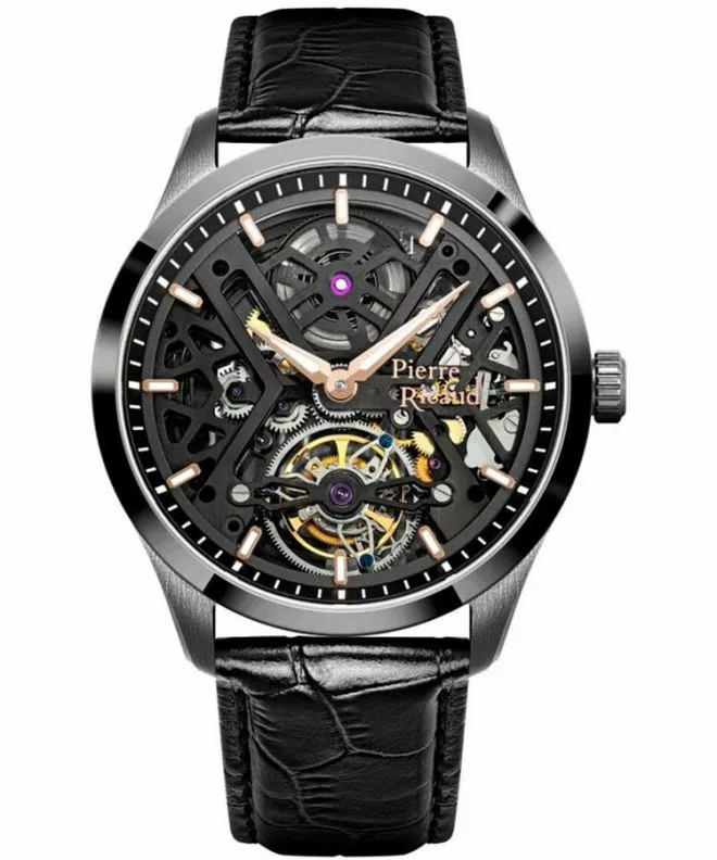 Pierre Ricaud Tourbillon Automatic Skeleton gents watch P2004.S2R6A
