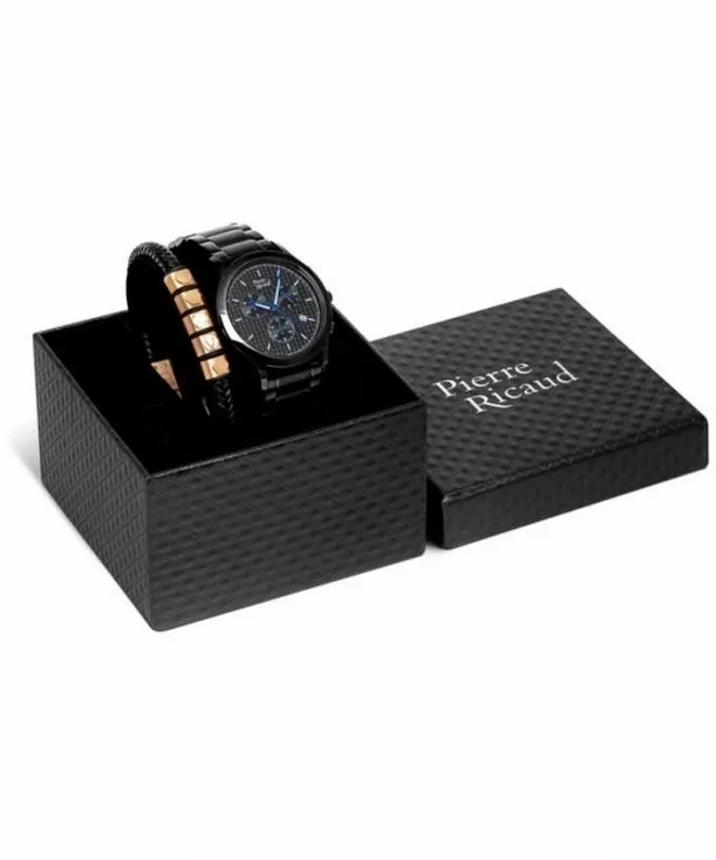 Pierre Ricaud Classic Chronograph SET gents watch P91099.B114CH619.9.BL