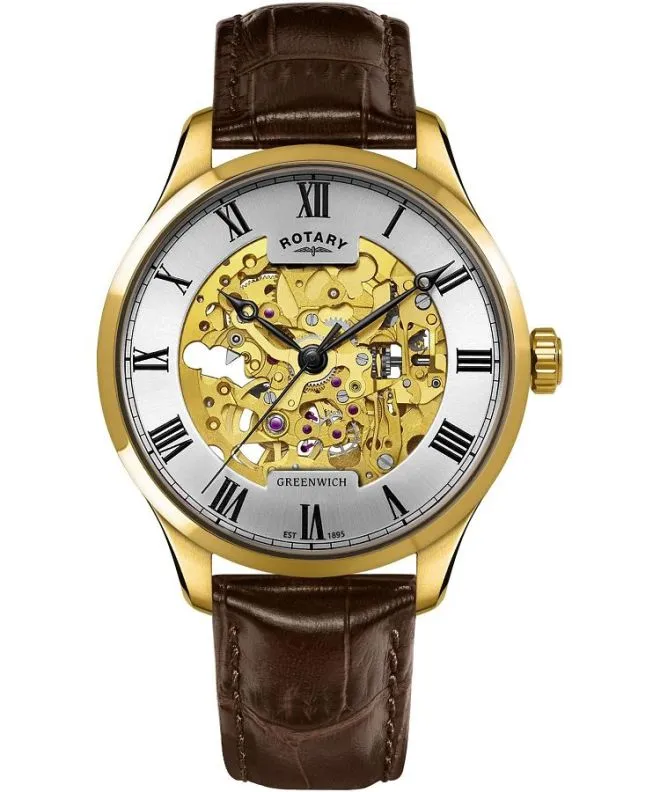 Rotary Greenwich Automatic Skeleton gents watch GS02941/03