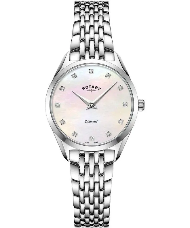 Rotary Ultra Slim Diamond ladies watch LB08010/07/D