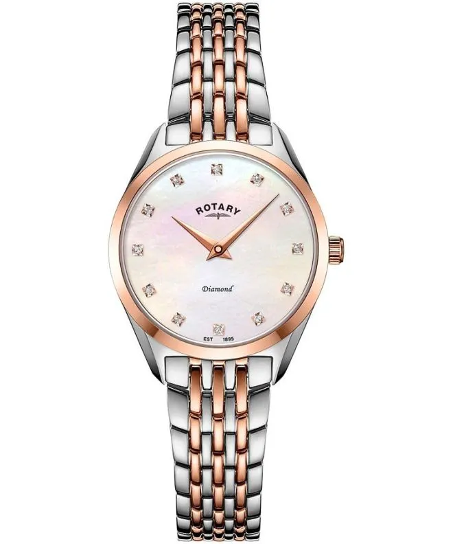 Rotary Ultra Slim Diamond ladies watch LB08012/41/D