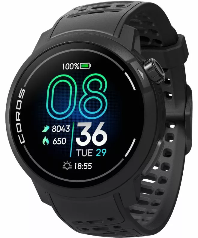 Coros Pace Pro Black unisex sport watch WPACEP-BLK