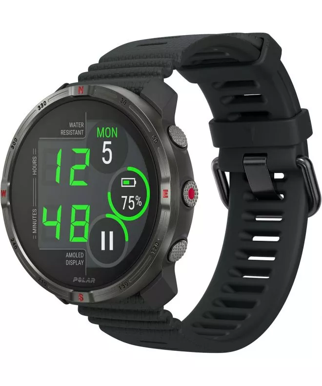 Polar Grit X2 Night Black unisex sport watch 725882069197