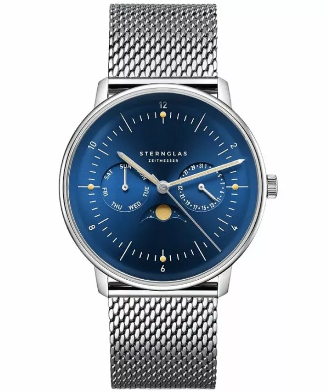 Sternglas Naos Moonphase gents watch S01-NM06-MI04