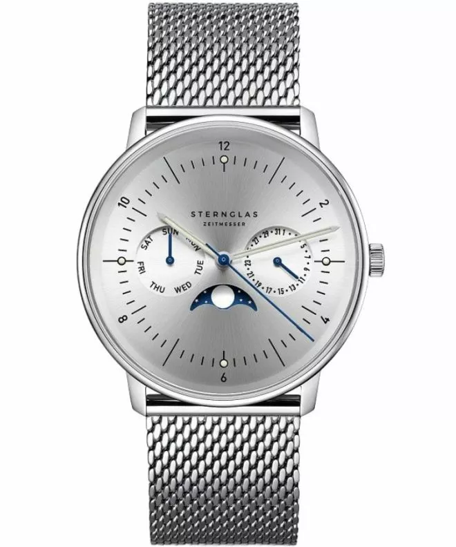 Sternglas Naos Moonphase gents watch S01-NM52-MI04