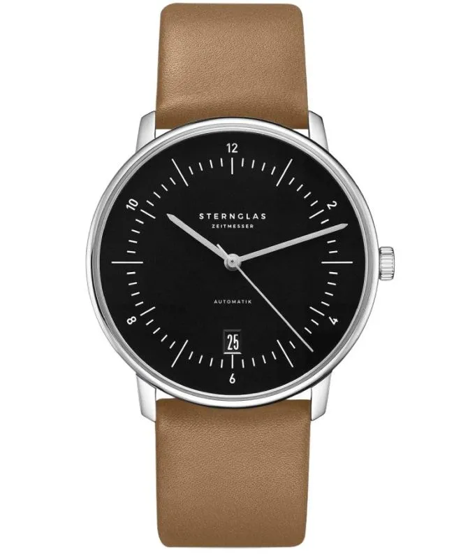 Sternglas Naos Piano Black Automatic gents watch S02-NA53-PR01