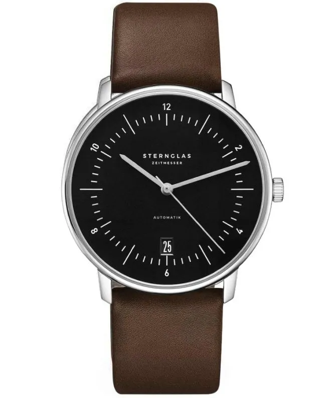 Sternglas Naos Piano Black Automatic gents watch S02-NA53-PR04