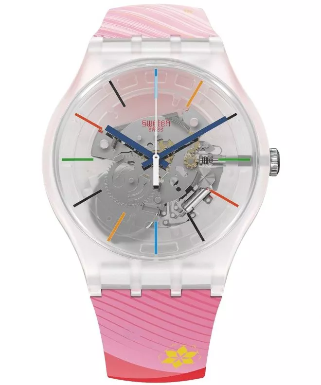 Swatch Beijing 2022 Red Rivers and Mountains watch SO29Z105