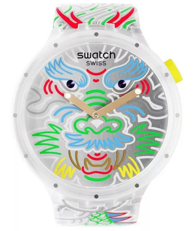 Swatch Big Bold Dragon in Cloud unisex watch SB05Z102