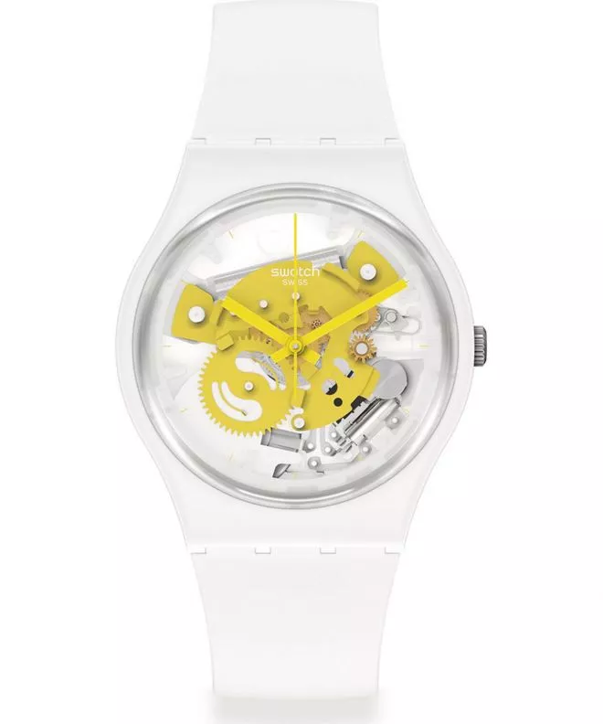 Swatch Bioceramic Time to Yellow Small watch SO31W105