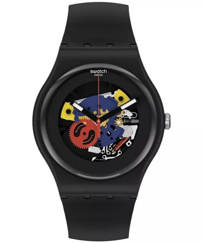 Swatch Black Lacquered watch SO29B107