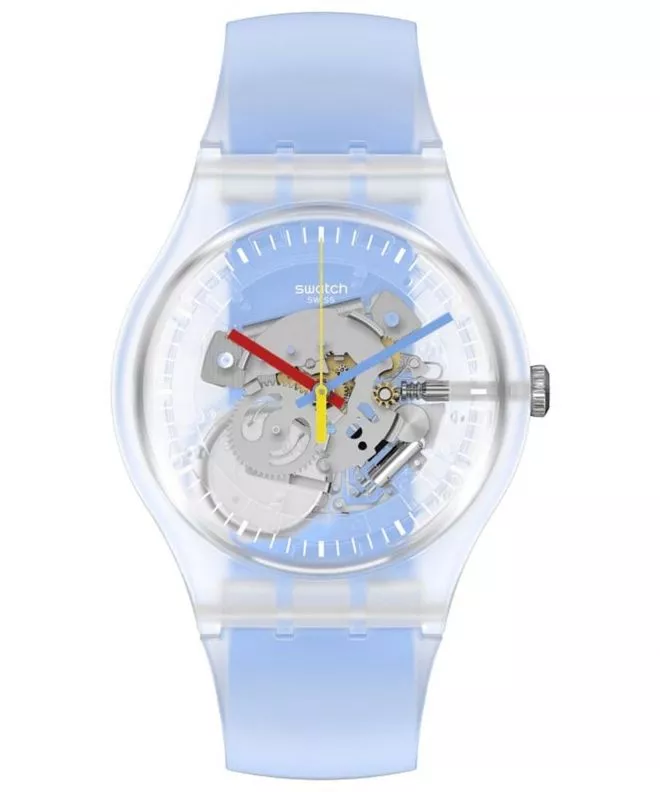 Swatch Clearly Blue Striped watch SUOK156
