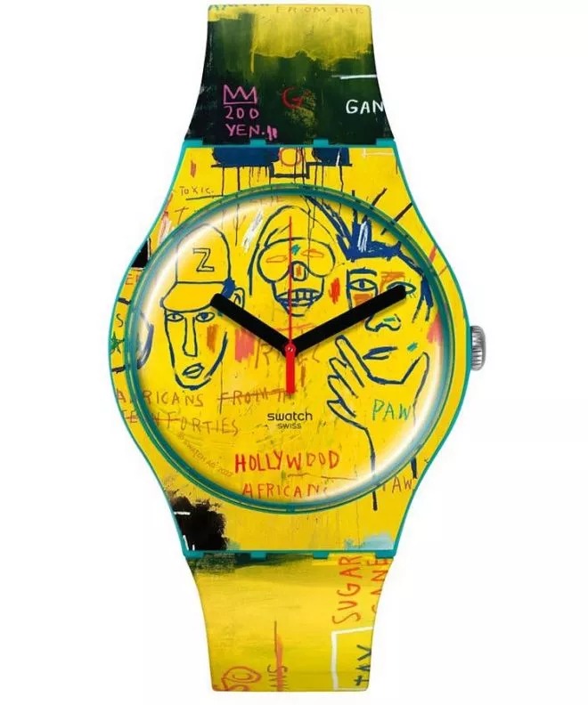 Swatch Ishtar by Jean-Michel Basquiat watch SUOZ354