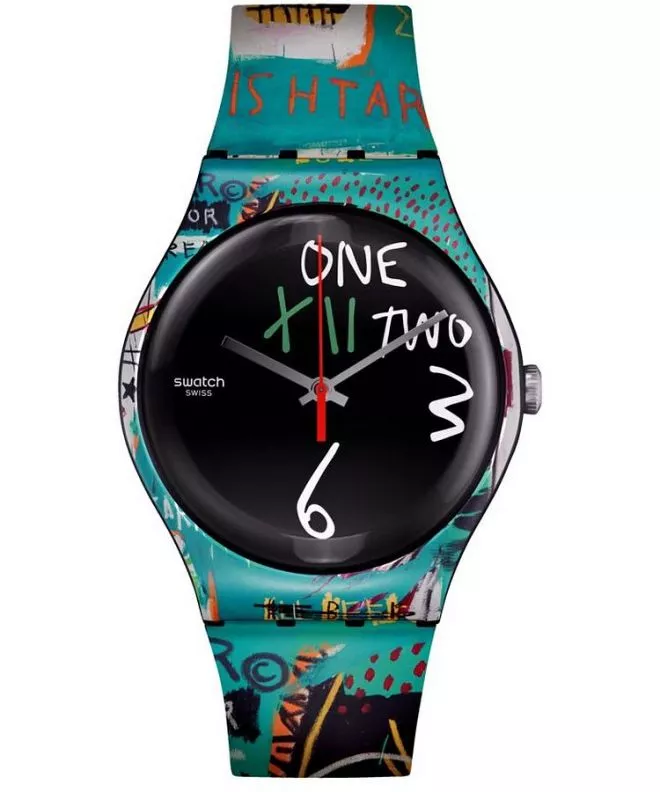 Swatch Ishtar by Jean-Michel Basquiat watch SUOZ356