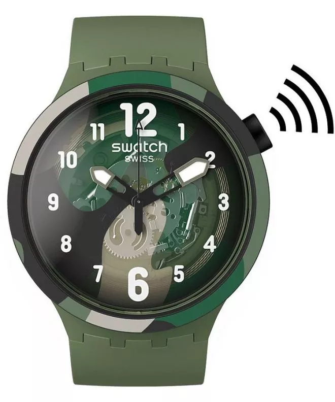 Swatch Look Right Thru Green Pay! watch SB05G108-5300