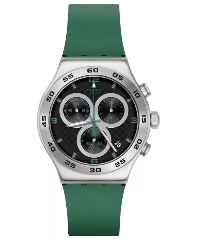 Swatch New Irony Carbonic Green Chrono  watch YVS525