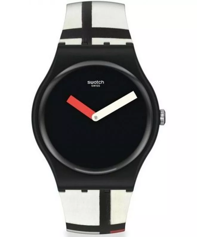 Swatch Red, Blue and White Pompidou watch SUOZ344