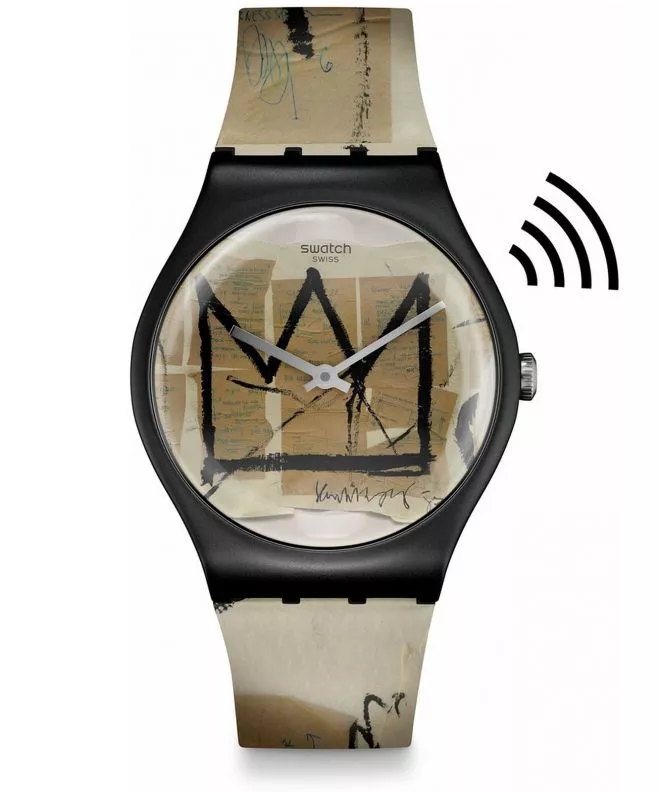 Swatch Untitled by Jean-Michekl Basquiat watch SUOZ355