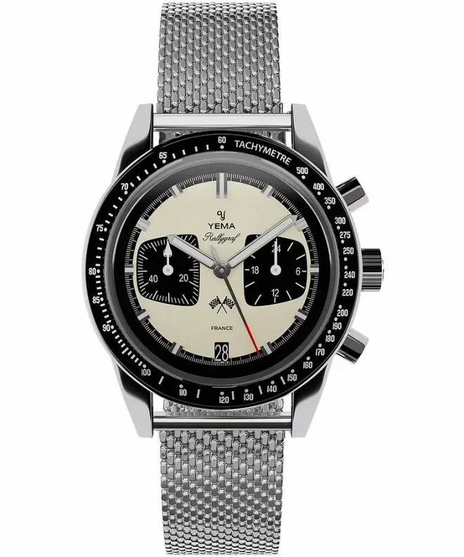 Yema Rallygraf Panda Chronograph gents watch YMHF1580-BM
