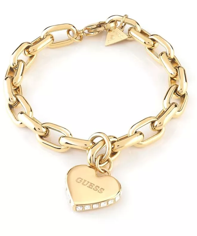 Guess Dazzling Gold Bracelet Sport Petite Swarovski Lady Watch U0018l2