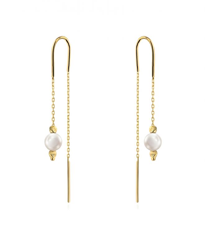 Bonore - Gold 585 - Nacre earrings