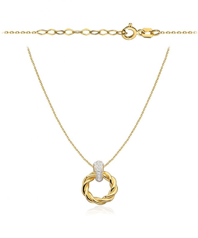Bonore - Gold 585 - Cubic Zirconia necklace