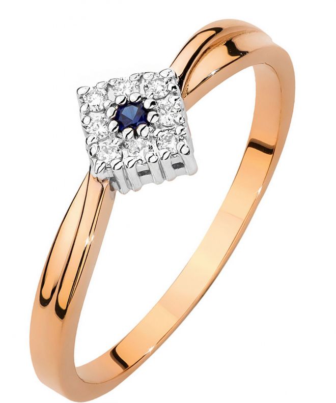 Bonore - Rose Gold 585 - Sapphire 0,03 ct ring