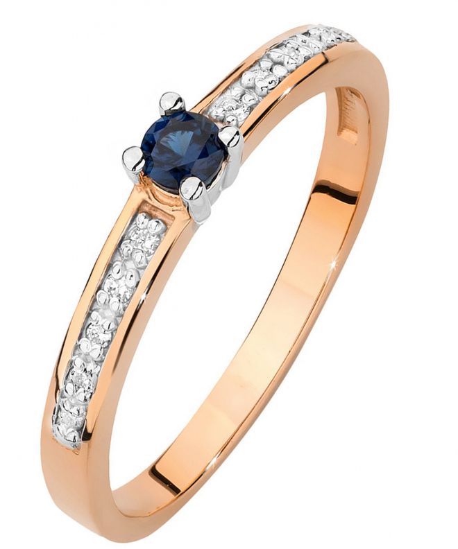 Bonore - Rose Gold 585 - Sapphire 0,15 ct ring