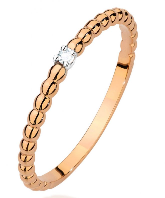 Bonore - Rose Gold 585 - Diamond 0,02 ct ring