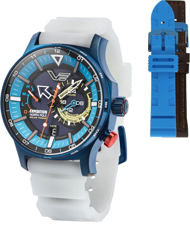 Vostok Europe Expedition North Pole Polar Ice Limited Edition SET + 2 Vostok straps gents watch VS57-595D736-57162