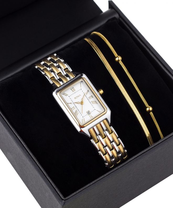 BOWA Barcelona Pearl Gold Steel 23 Gift Set ladies watch BC2345-154-148S-419-01