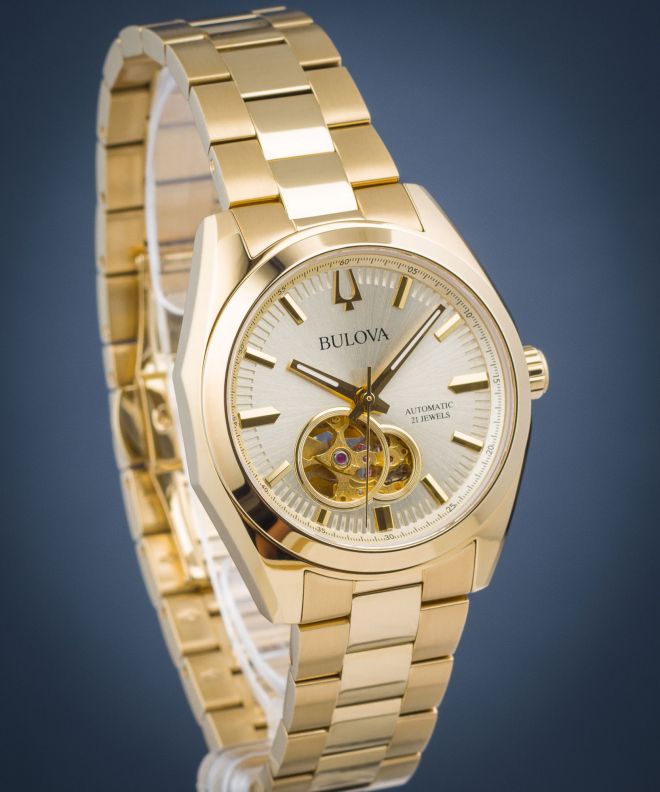 Bulova Classic Surveyor Open Heart Automatic watch 97A182