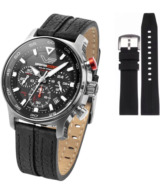 Vostok Europe Expedition South Pole Solar Power Chronograph Limited Edition SET watch VR42-592A761