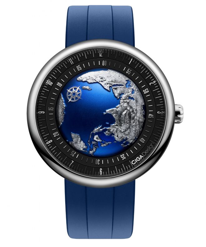 Ciga Design U Series Blue Planet II GPHG 2021 Titanium Automatic watch U033-TU02-W6U