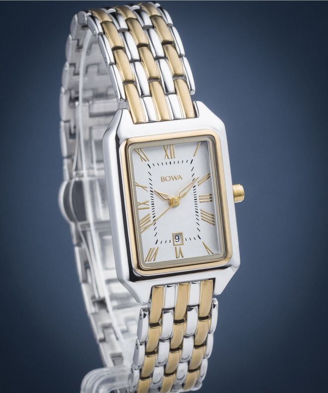 BOWA Barcelona White Silver-Gold Steel 23 ladies watch BC2345-24-148S
