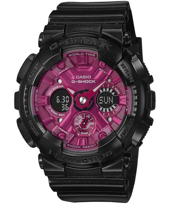 Casio G-Shock Black & Red ladies watch GMA-S120RB-1AER