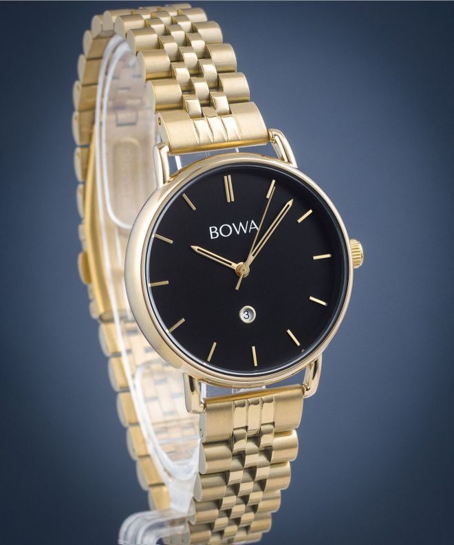 BOWA Milan Black Gold Steel 34 watch MI344-14-164S
