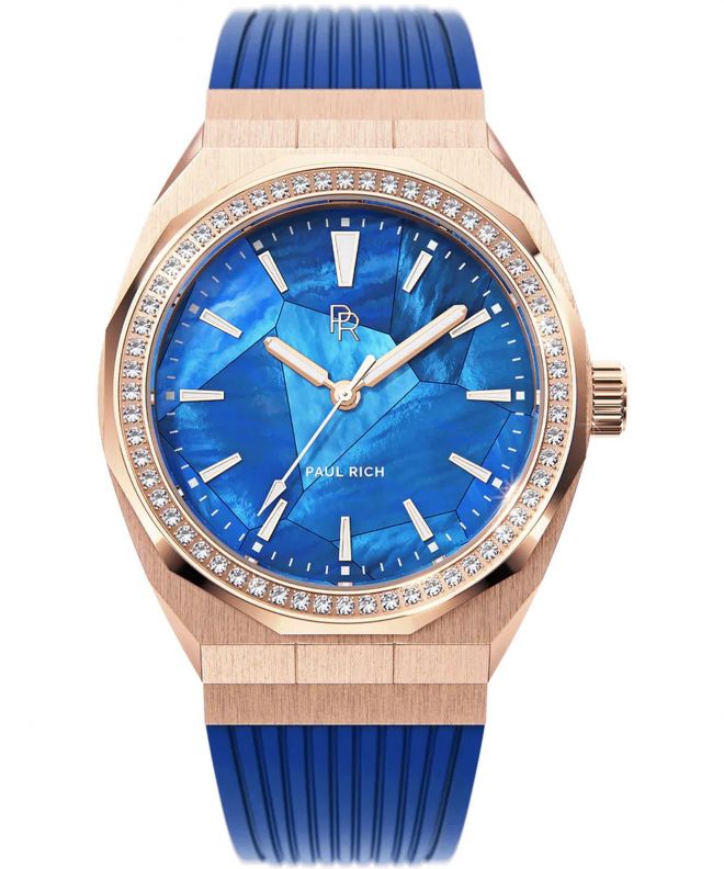 Paul Rich Heart of the Ocean Blue Rose Gold watch 808857769770