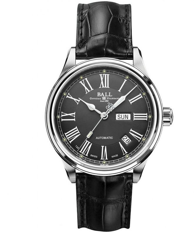Ball Trainmaster Roman Automatic Men's Watch NM1058D-L4J-GY