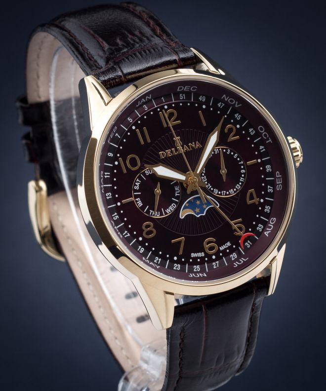 Delbana Silverstone Retro Moonphase Men's Watch 42601.646.6.104