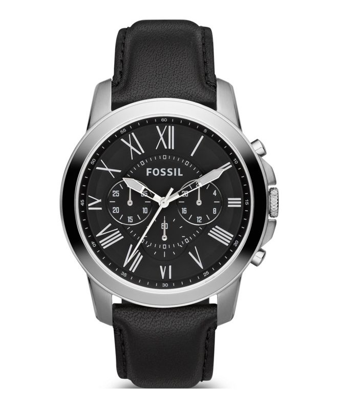 Fossil Grant Leather Men's Watch FS4812