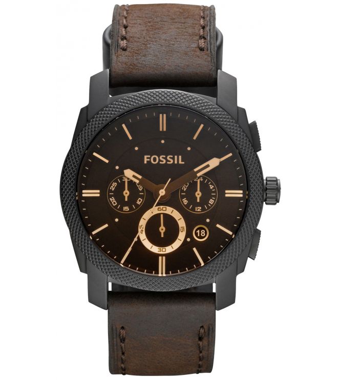 Fossil Machine Leather Men's Watch